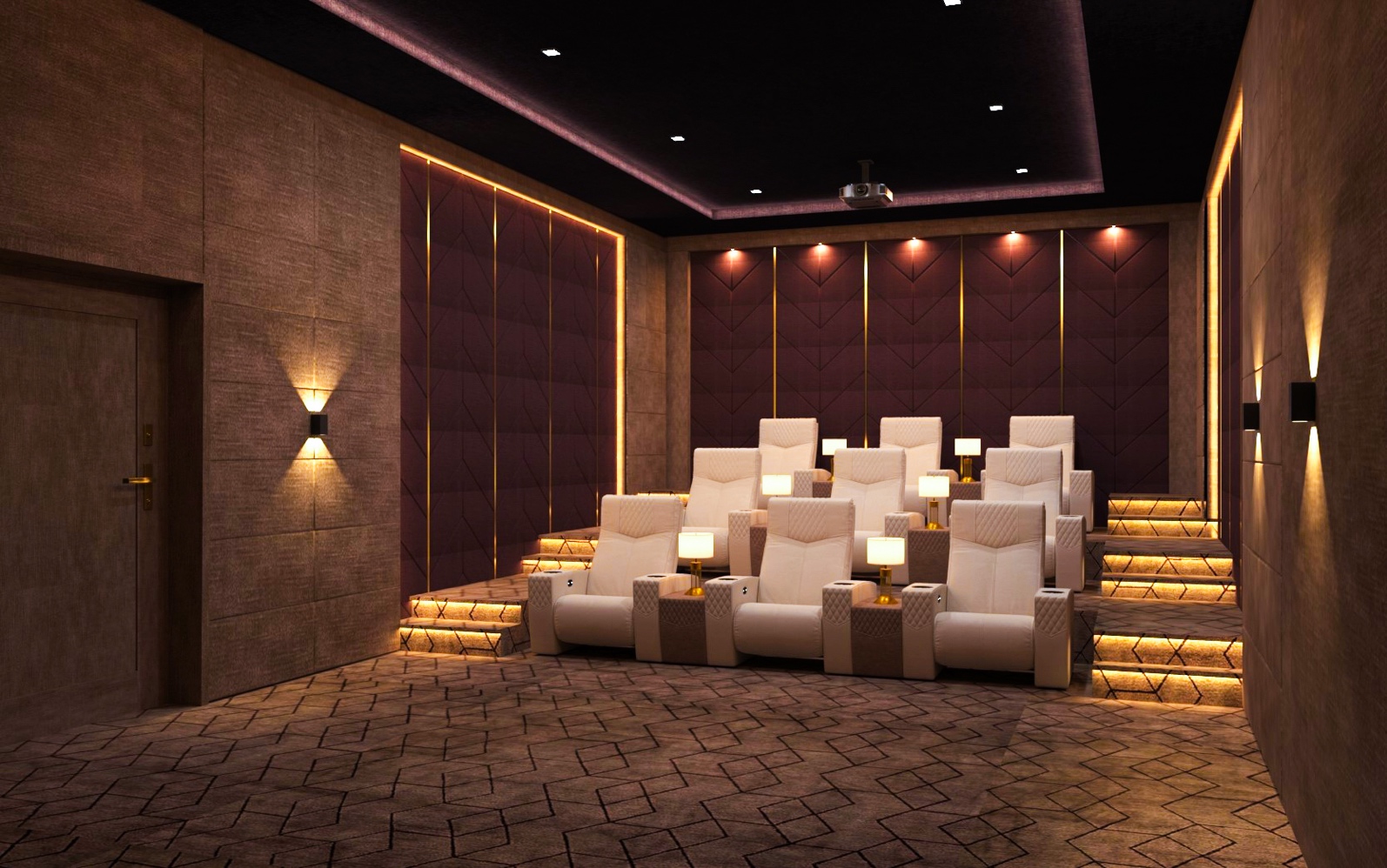 Private home cinema featured in the HiFi Link company profile